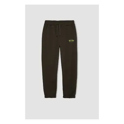 DEFACTO Rick and Morty Regular Fit Elastic Waistband Laced Pocket Jogger Sweatpants