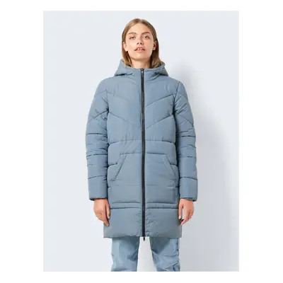 Grey-blue ladies quilted coat Noisy May Dalcon - Ladies