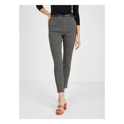 Orsay White and Black Ladies Patterned Pants - Women