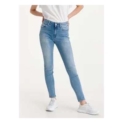 Blue Women Skinny Fit Jeans Replay Luzien Jeans - Women