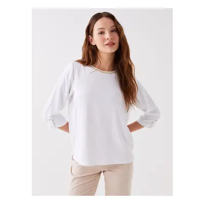 LC Waikiki Women's Crew Neck Plain Blouse