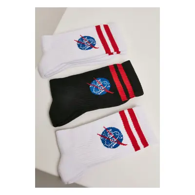 NASA Insignia 3-Pack Socks White/Black/White