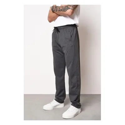 14308 Dewberry Straight Leg Pocket Zipper Detailed Sweatpant-ANTHRACITE