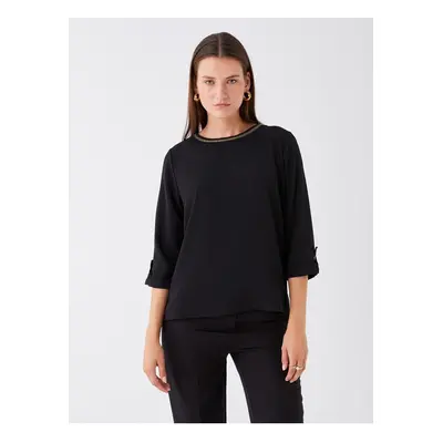 LC Waikiki Women's Crew Neck Plain Blouse