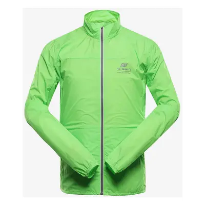 Light green men's jacket with impregnation ALPINE PRO Spin