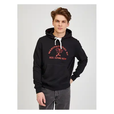 Black Men's Sweatshirt Diesel - Men