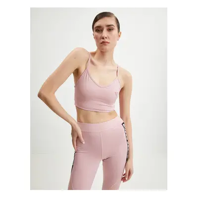 Light pink womens sports bra Guess Angelica Active - Women