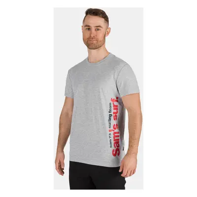 Light grey men's T-shirt with SAM print