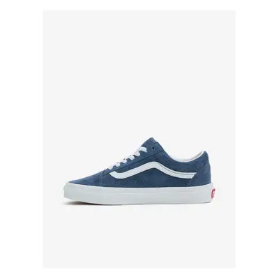 Blue Women's Suede Sneakers VANS Old Skool - Women