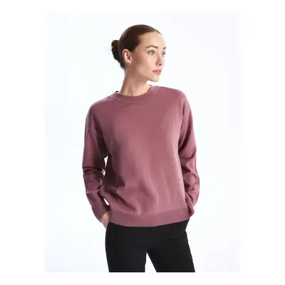 LC Waikiki Crew Neck Plain Long Sleeve Oversize Women's Knitwear Sweater