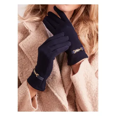 Classic Navy Blue Women's Gloves