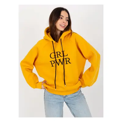 Women's Raglan Sleeve Hoodie Debby - Yellow