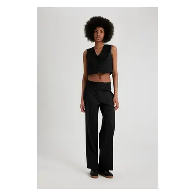 DEFACTO Wide Leg High Waist Standard Length Pants