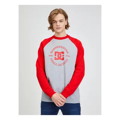 Red and Grey Men Sweatshirt DC - Men