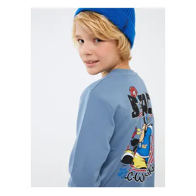 LC Waikiki Crew Neck Nostalgic Monkey Printed Long Sleeve Boy's Sweatshirt