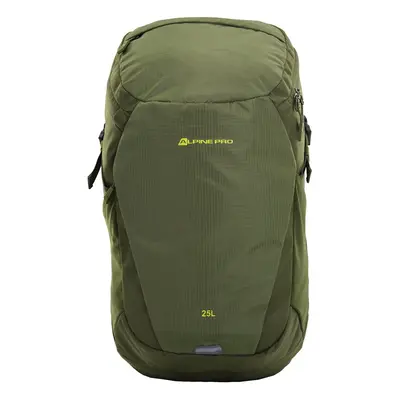 Outdoor backpack with reflective elements ALPINE PRO KRELE ivy green