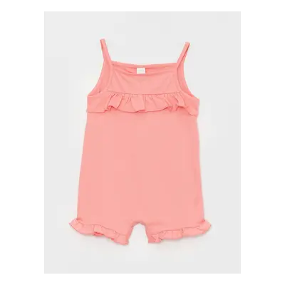 LC Waikiki Strappy Square Neck Baby Girl Jumpsuit