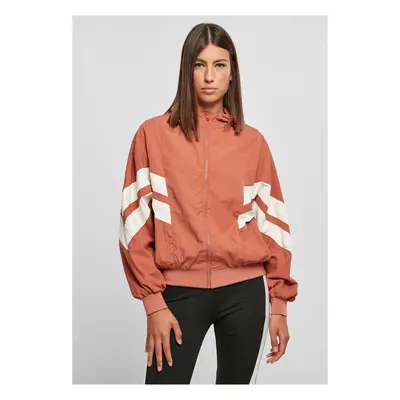 Women's Crinkle Batwing Jacket Terracotta/White Sand