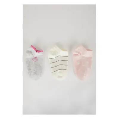 DEFACTO Baby Girl Non-Slip Sole 3-Pack Cotton Long Socks