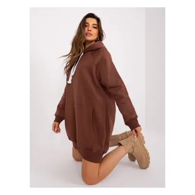 Brown basic hoodie