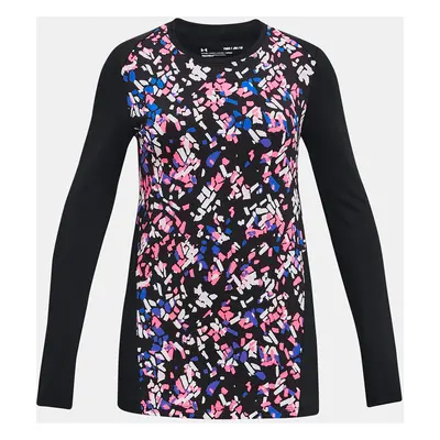 Under Armour T-Shirt CW Novelty LS Crew-BLK - Girls