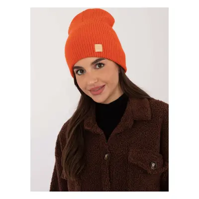 Orange knitted hat RUE PARIS