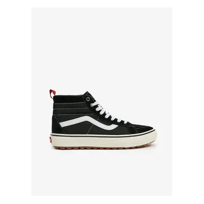 Black Mens Ankle Sneakers with Suede Details VANS UA SK8- - Men