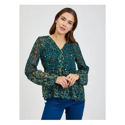 Green Women's patterned blouse ORSAY - Ladies