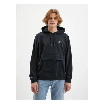 Black Mens Hoodie Converse - Men