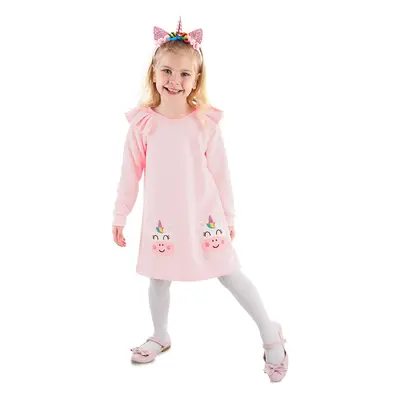 Denokids Cowcorn Pink Girls' Dress