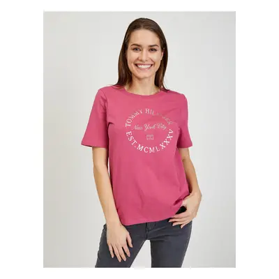 Dark pink women's T-shirt Tommy Hilfiger - Women