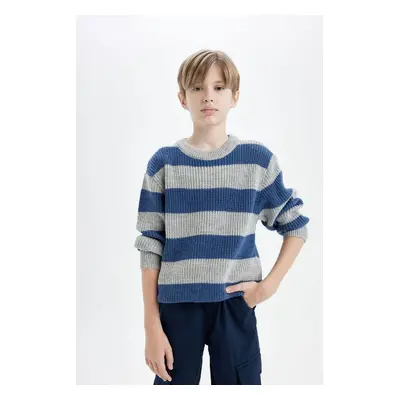 DEFACTO Boy Regular Fit Crew Neck Knitwear Sweater