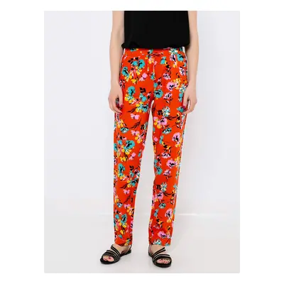 Orange floral trousers CAMAIEU - Ladies