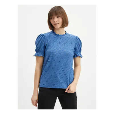 Blue Women's Patterned Blouse VILA Kawa - Ladies