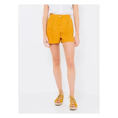 Mustard Patterned Shorts CAMAIEU - Women