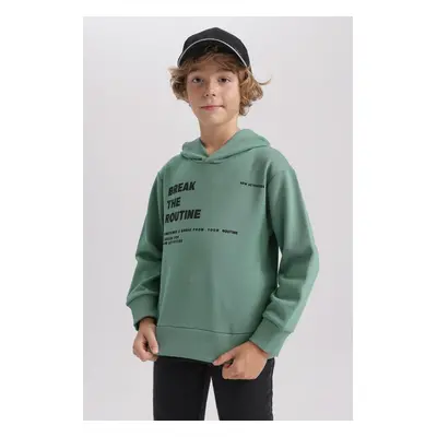 DEFACTO Boy New Regular Fit Hooded Sweatshirt