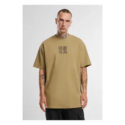 Chinese khaki t-shirt symbol/black