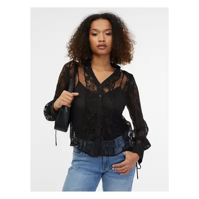 Orsay Čierna ladies' lace blouse - Women