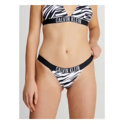 White and Black Women's Patterned Swimsuit Bottoms Calvin Klein Underwe - Women