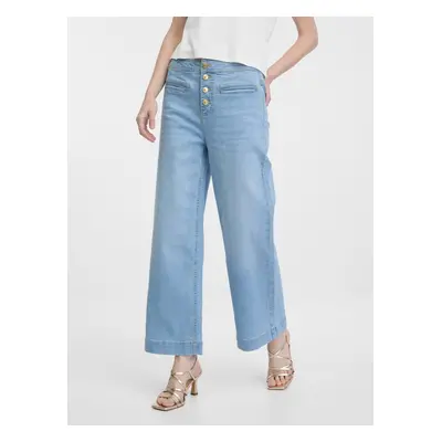 Orsay Light Blue Women's Wide Jeans - Women