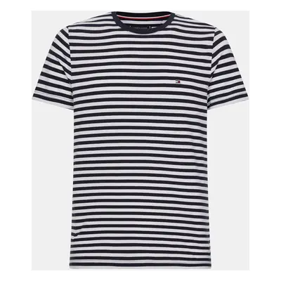 White-black men's striped basic t-shirt Tommy Hilfiger