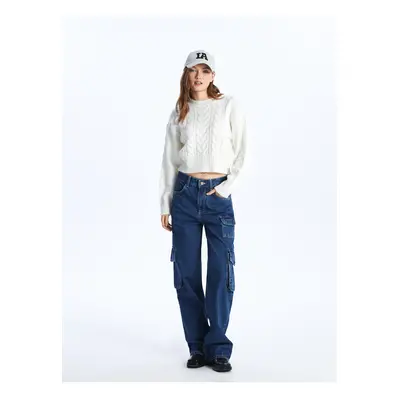 LC Waikiki Wideleg Women's Cargo Jean Pants