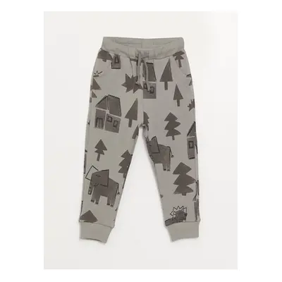 LC Waikiki Printed Baby Boy Tracksuit Bottom with Elastic Waist