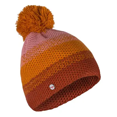 Girl's hat with pompom Hannah OLA JR honey ginger