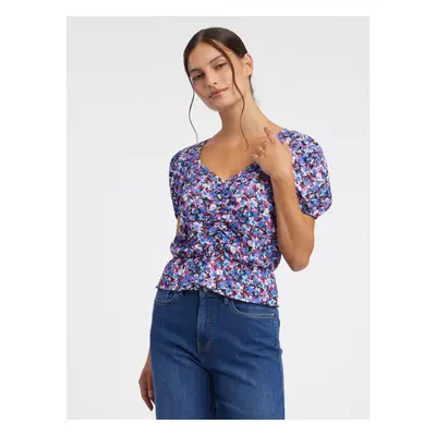 Women's purple floral top ORSAY