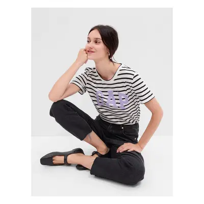 GAP Striped T-shirt with logo - Women