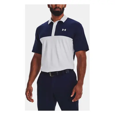 Under Armour T-Shirt UA Perf 3.0 Color Block Polo-WHT - Men