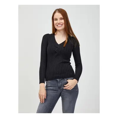 Black Women's Ribbed Sweater Guess Ines - Women