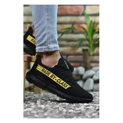 Riccon Black Yellow Men's Sneakers