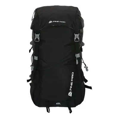 Outdoor backpack with raincoat ALPINE PRO LESEBE black